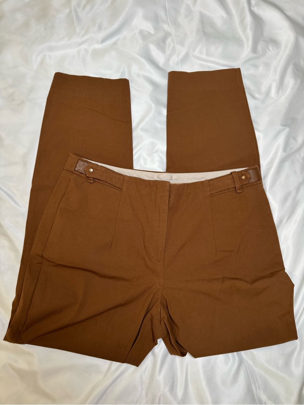 Massimo Dutti Brown Tailored Trousers